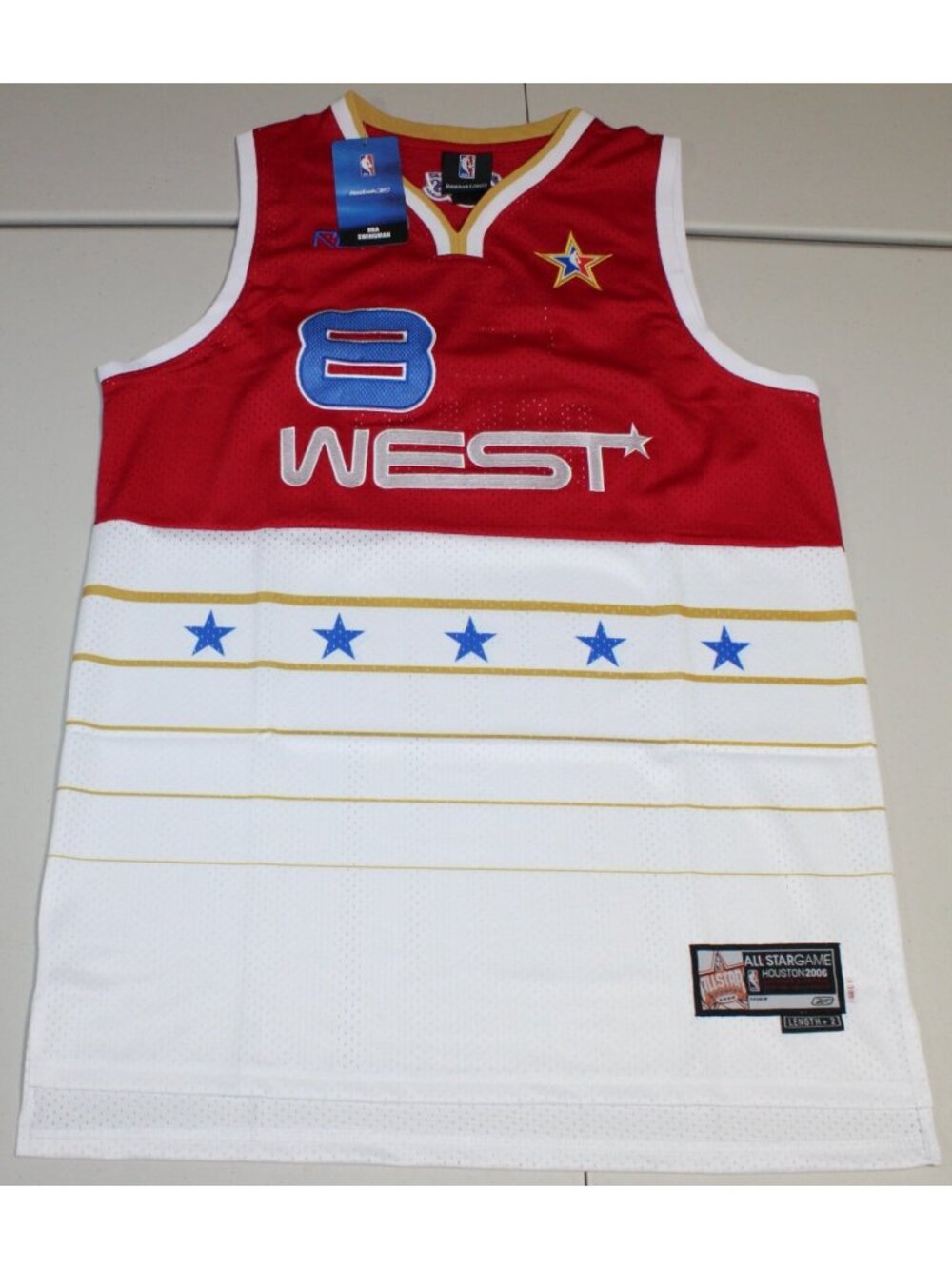 2006 NBA All-Star Game West Team Kobe Bryant #8 Sewn  Jersey XL Reebok Red